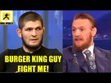 When Ferguson pulled out I asked for 'Burger King' Conor McGregor but Dana said NO,Wonderboy on Till