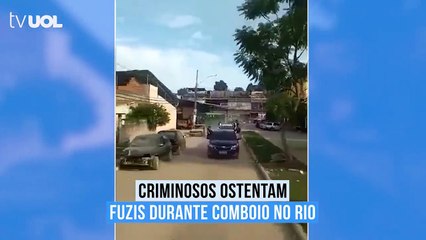 Criminosos armados com fuzis gravam vídeo ao vivo no Facebook durante comboio; Veja vídeo