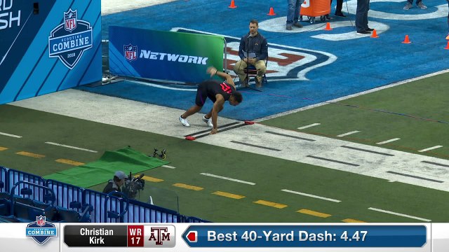 Texas A&M wide receiver Christian Kirk's full 2018 NFL Scouting Combine workout