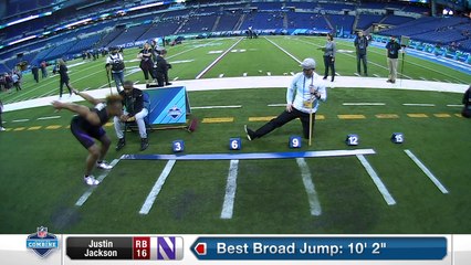 Northwestern running back Justin Jackson's full 2018 NFL Scouting Combine workout