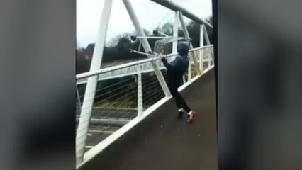 Reckless Teen Throws Shopping Trolley On To Busy Dual Carriageway