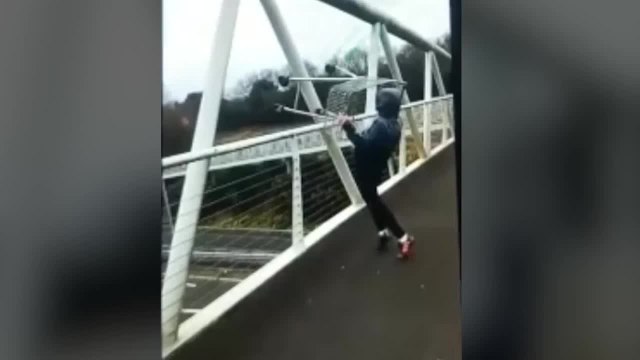 Reckless Teen Throws Shopping Trolley On To Busy Dual Carriageway