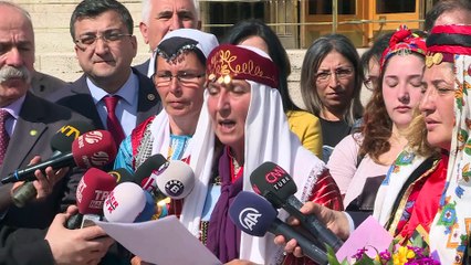 Çanakkale'den Ankara'ya yürüyen 3 kadın Meclis'te - TBMM