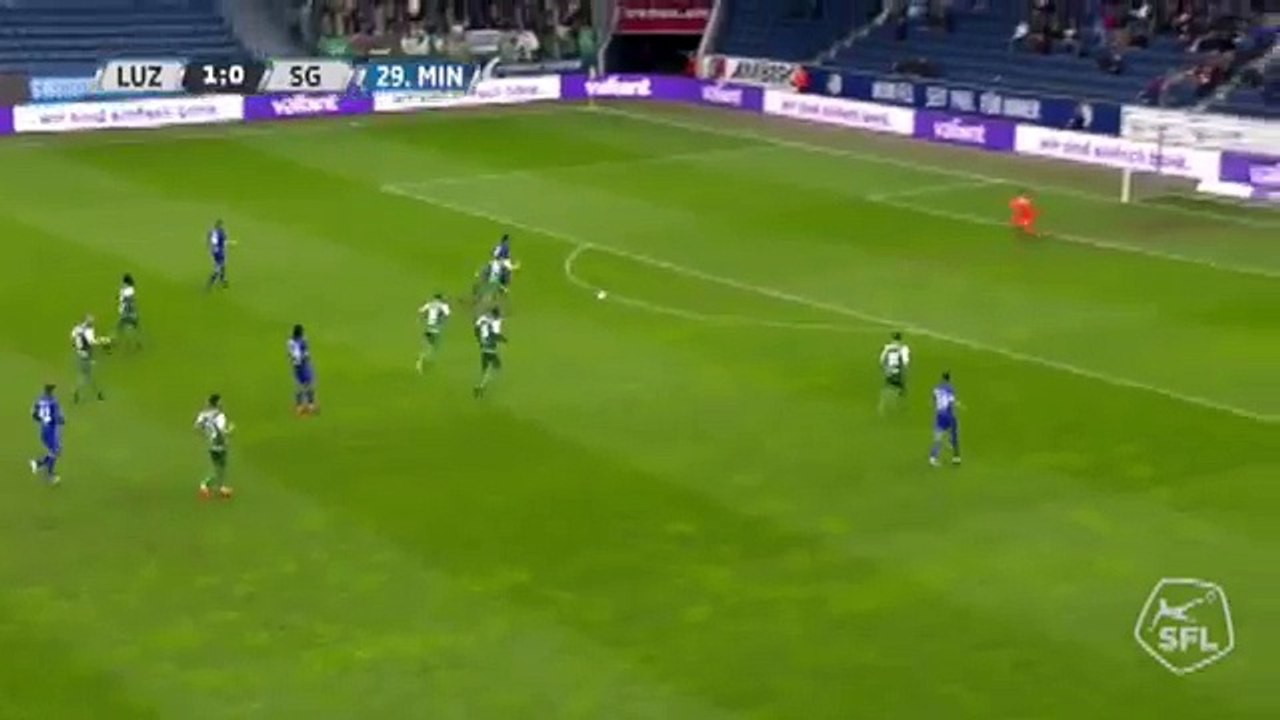 Luzern 2:0 Sankt Gallen (Switzerland. Super League. 2 April 2018)