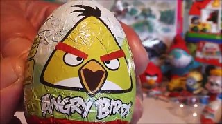 3 Huevos Sorpresa Angry Birds, Kinder Sorpresa, Mickey Mouse. Sorpresa coleccion.