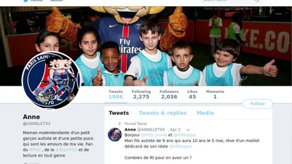 Mbappé exauce le souhait d'un jeu supporter autiste