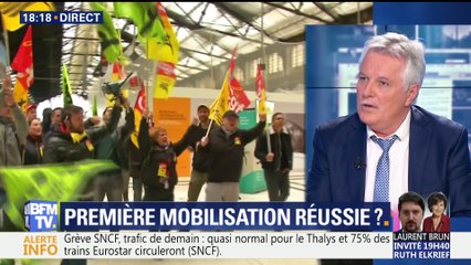 Grève à la SNCF: une première mobilisation réussie ?
