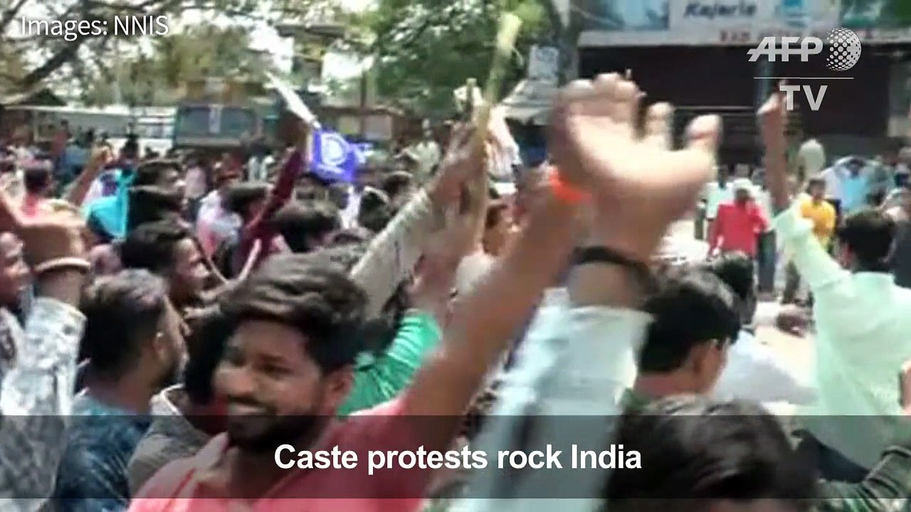 Deadly caste protests sweep across India