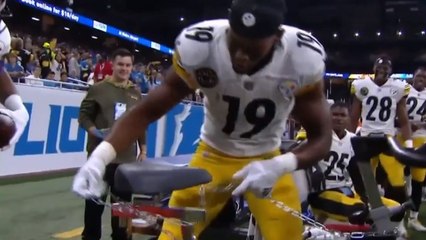 Celebrations Region: JuJu Smith-Schuster Bike Lock-up #1 vs. Ravens Tug-of-War #13