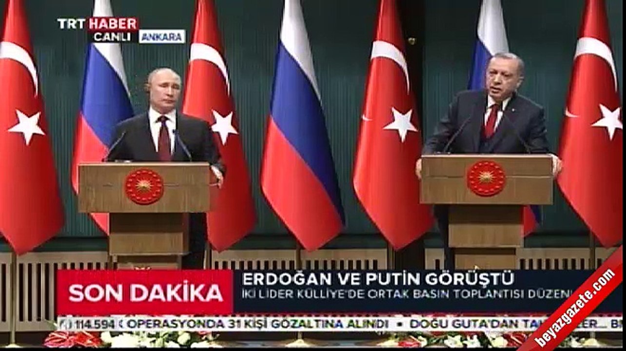 Erdoğan ve Putin'den s-400 açıklaması