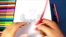Cómo dibujar el logo de PEPPA (Logotipo de Peppa) | How to draw the Peppa Pig Logo