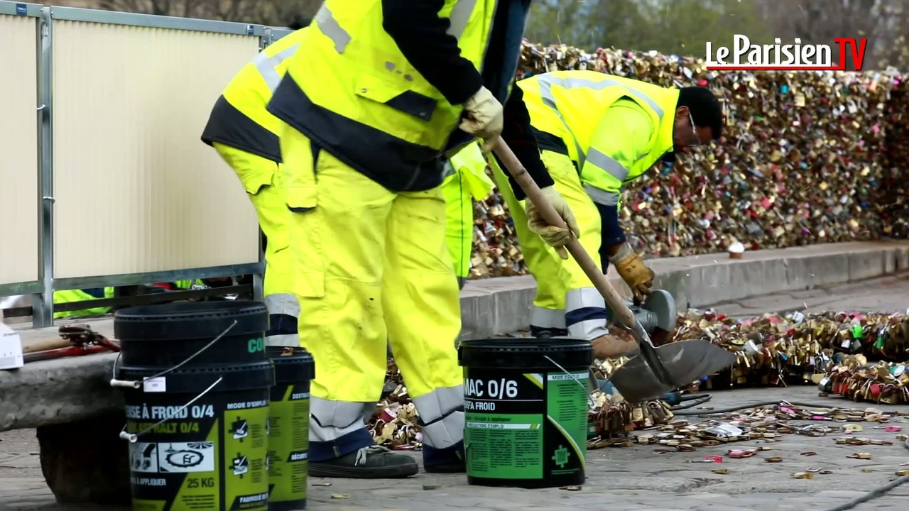 Cadenas du Pont Neuf : l'amour cisaillé à la disqueuse