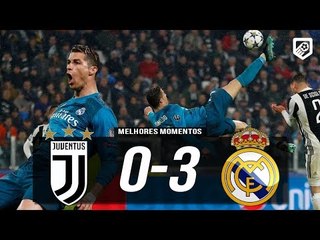 Juventus 0 x 3 Real Madrid - CR7 FAZ GOLAÇO ESPETACULAR - Melhores Momentos (03/04/2018)