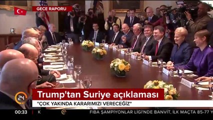 Trump'tan Suriye açıklaması