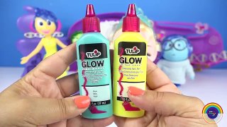 INSIDE OUT FROZEN ELSA JOY Yellow Face Paint Your Own Disney Toys How to Makeover Fluoro Glow