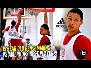 15 Y/O Ben Simmons DOMINATING vs America's BEST in FIRST Summer In USA at Adidas Nations!