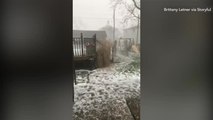 Ohio pelted with hail as severe storms move through