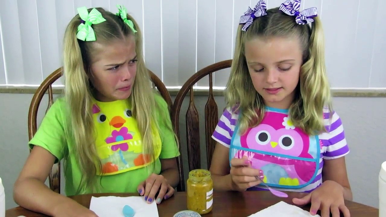 Baby Food Challenge ~ Jacy and Kacy