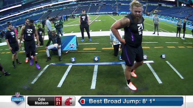 Washington State offensive lineman Cole Madison's full 2018 NFL Scouting Combine workout