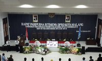 Kursi Kosong Sidang Paripurna HUT Ke-104 Kota Malang