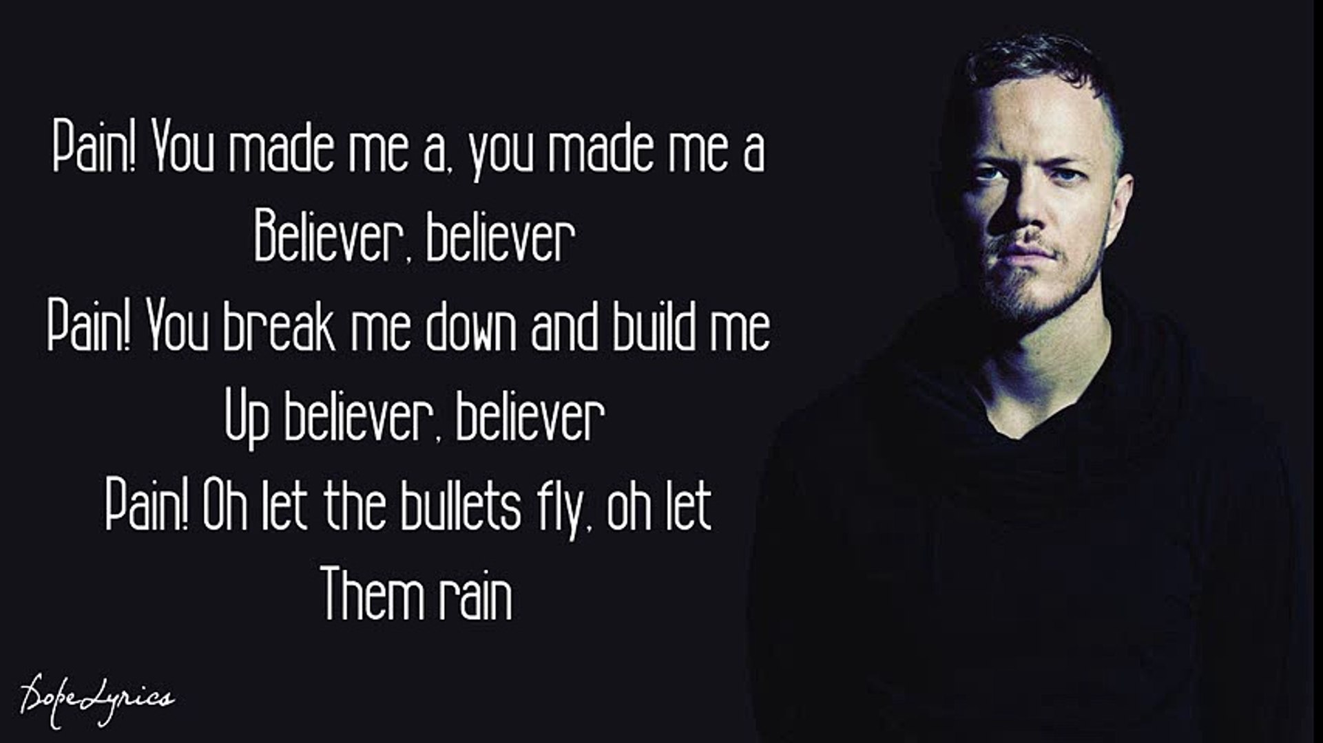 Believer Imagine Dragons Lyrics Video Dailymotion