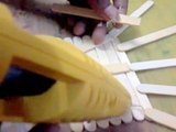 How to make hand fan using popsicle sticks _ ice cream sticks - useful craft