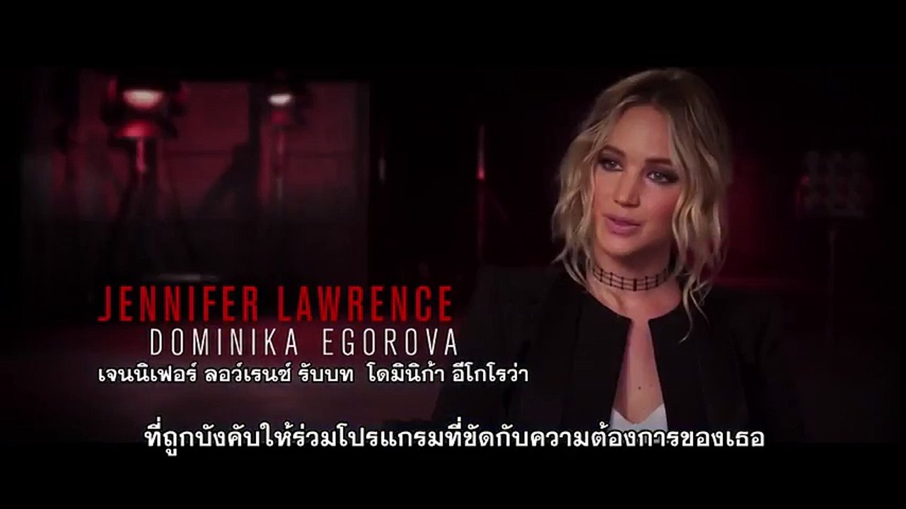 Red Sparrow  หญิงร้อนพิฆาต - Sparrow School The Art of Manipulation [ซับไทย]