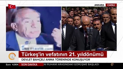 Alparslan Türkeş'in 21. ölüm yıldönümü dolayısıyla tören düzenlendi