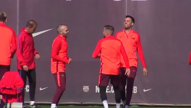 Entrenamiento de Busquets