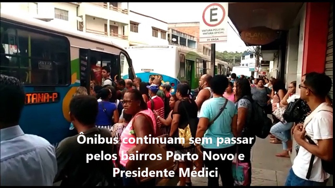 Ônibus continuam sem circular dentro de Porto Novo e Presidente Médici