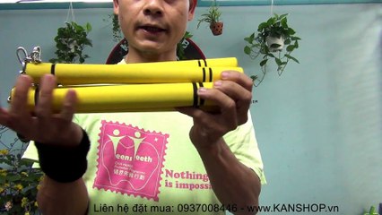 #Nunchaku shop. Côn inox bọc xốp. Côn nhị khúc xốp. Côn xốp lõi inox. #Kanshop. Kanclub