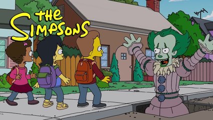 Pennywise from IT scares THE SIMPSONS ! 2018