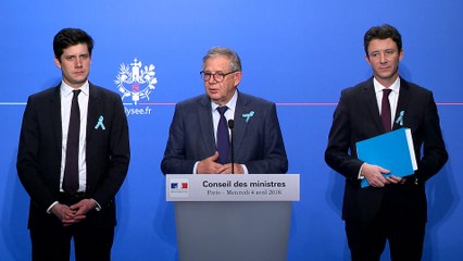 Compte-rendu du Conseil des ministres du mercredi 4 avril 2018