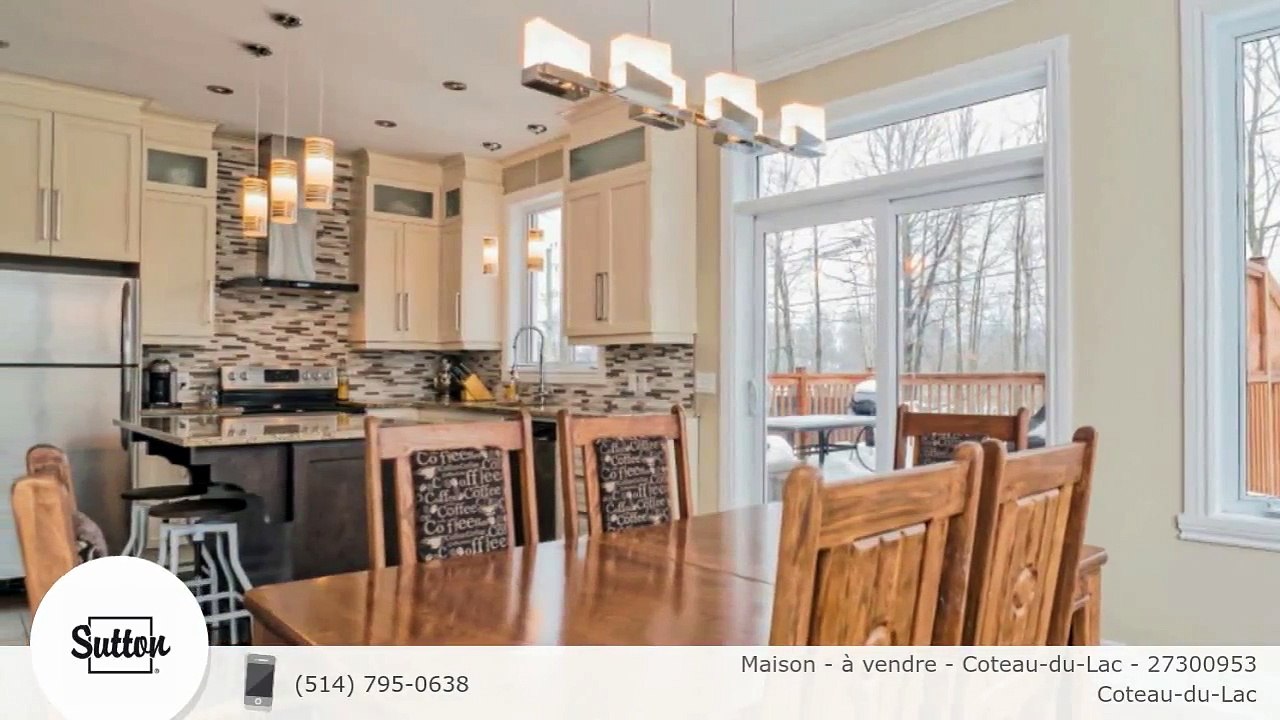 Maison à vendre CoteauduLac 27300953 Vidéo Dailymotion