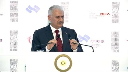 Başbakan Yıldırım Engelli Vatandaşların Ekpss ve Kura Yöntemiyle Kamu Kurumlarına Yerleştirilmesi...
