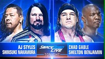 WWE 2k18Aj Styles And Shinsuke Nakamura Vs Chad Gable And  Shelton Benjamin SmackDown Live