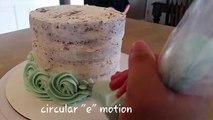 Rosette Cake. Baby Shower cake.