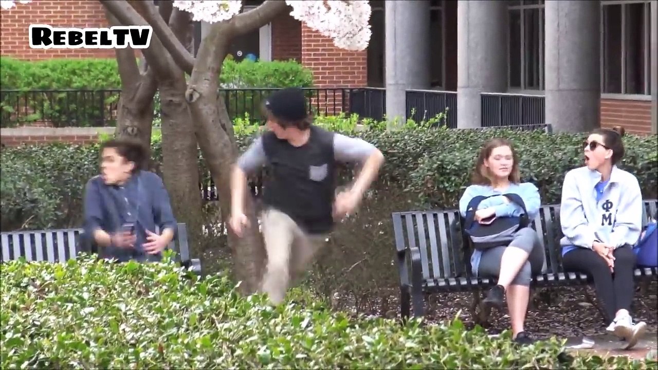 Throwing Water Balloons at People Prank