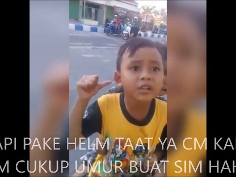 KIDS JAMAN NOW KENA TILANG LUCU DEH