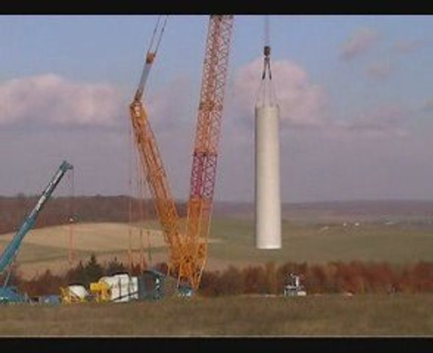 Montage mat éolien