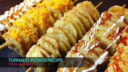 TORNADO POTATO RECIPE *COOK WITH FAIZA*