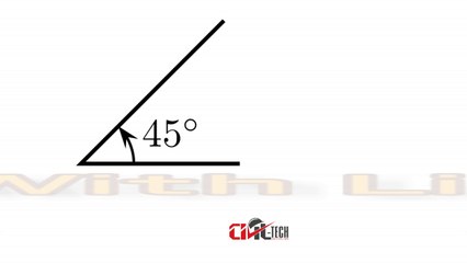 #10 = Draw a Line With an Angle  !Autocad!