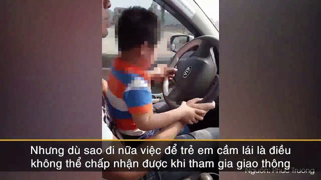 Đăng clip khoe con trai 3 tuổi lái xe hơi, bố mẹ nhận gạch đá vì coi thường tính mạng