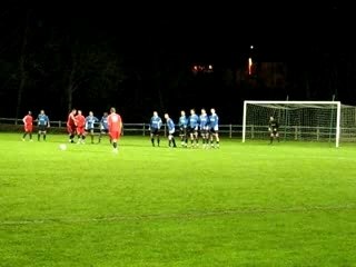 Coup-franc de Mathieu Giraud, parade du goal.