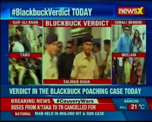 Download Video: Blackbuck poaching case: Salman Khan joined by Saif Ali Khan, Tabu, Sonali Bendre, Neelam in Jodhpur for final verdict