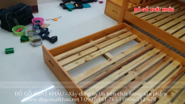 Cung cấp Giường tầng trẻ em tại quận 7 TP HCM - video clip thực tế tại nhà khách hàng