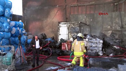 Eyüpsultan’da kauçuk fabrikasında yangın