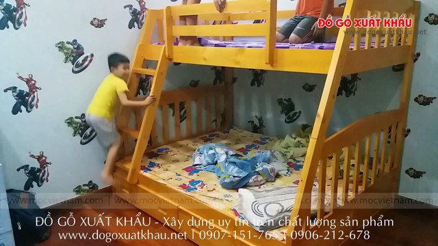 Cung cấp Giường tầng trẻ em tại quận 4 TP HCM - video clip thực tế tại nhà khách hàng