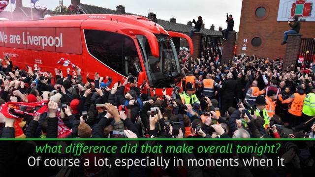 Support outside Anfield inspired Liverpool against Man City - Karius