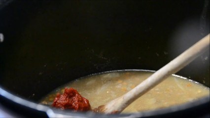 Rôti de porc aux lentilles au cookeo